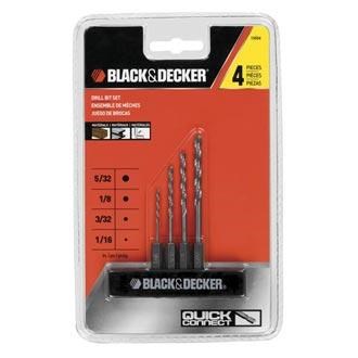 Black and Decker 4-Piece Drill Set