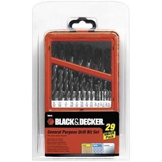 black decker 15575 29 piece general purpose drill bit set