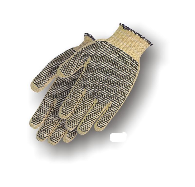 Majestic Cut Resistant - Kevlar Knit Gloves - PVC Dotted - Medium Weight | CarrollConstSupply