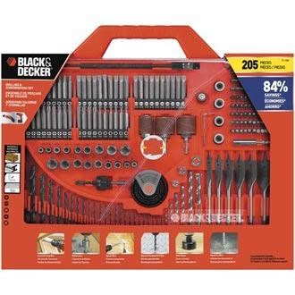 black decker 71 740 205 pc drilling and screwdriving set