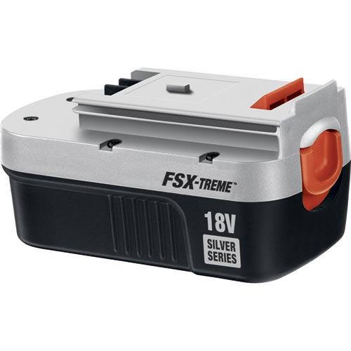 black decker FS18SBX firestorm 18v extended run time battery silver series