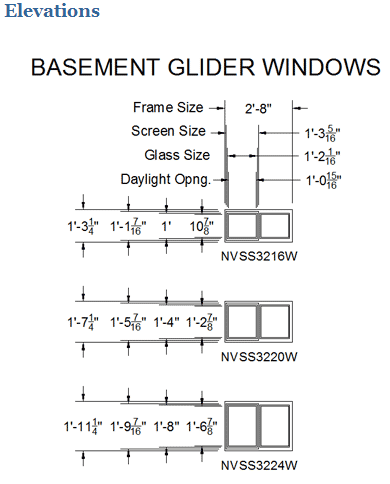 Basement Glider Windows